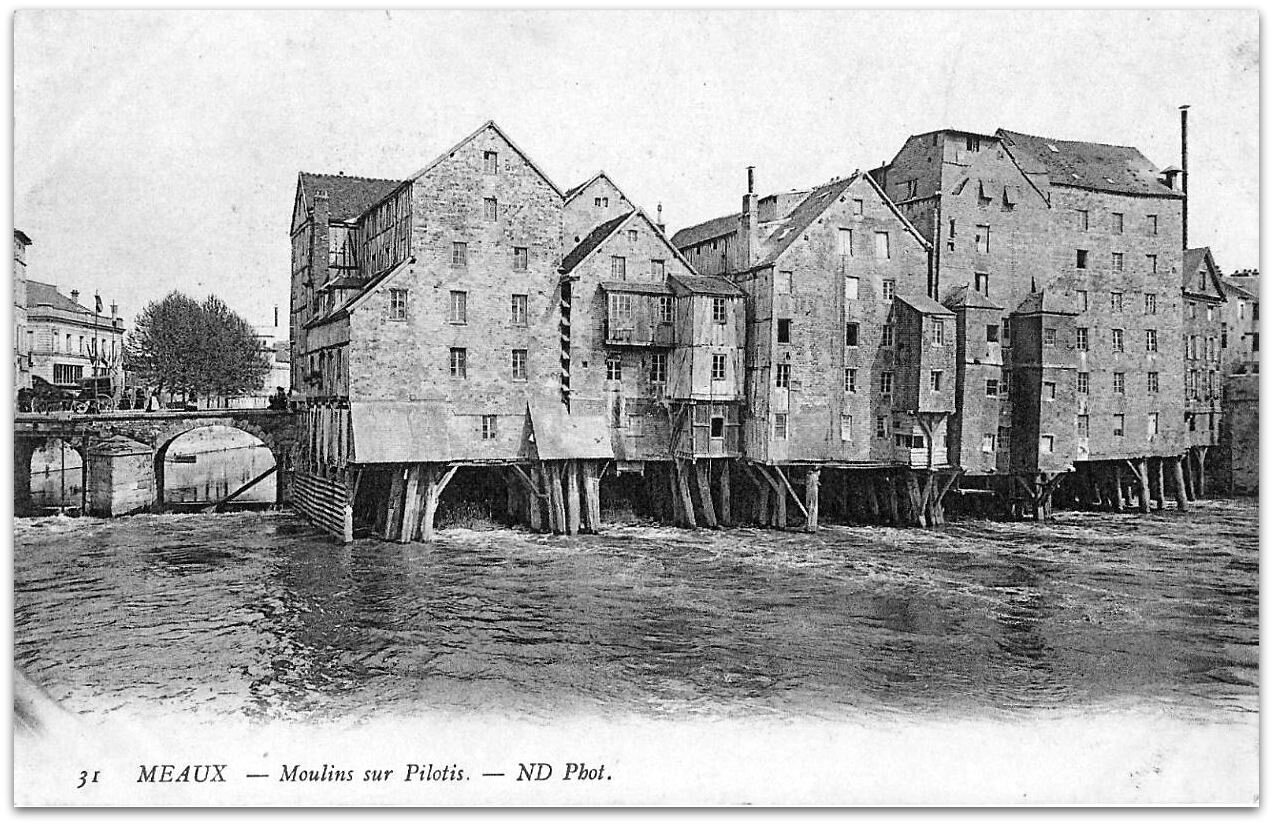 Moulins sur pilotis - Meaux 1792