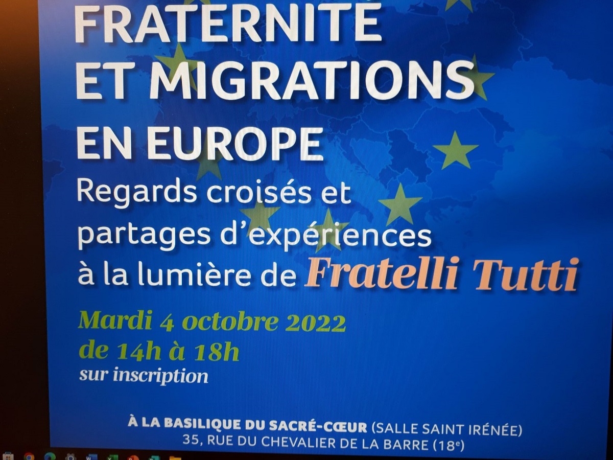 Paris:colloque européen « Fraternité et migrations en Europe à la lumière de Tutti Fratelli »