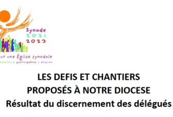 Assemblée synodale : défis et chantiers