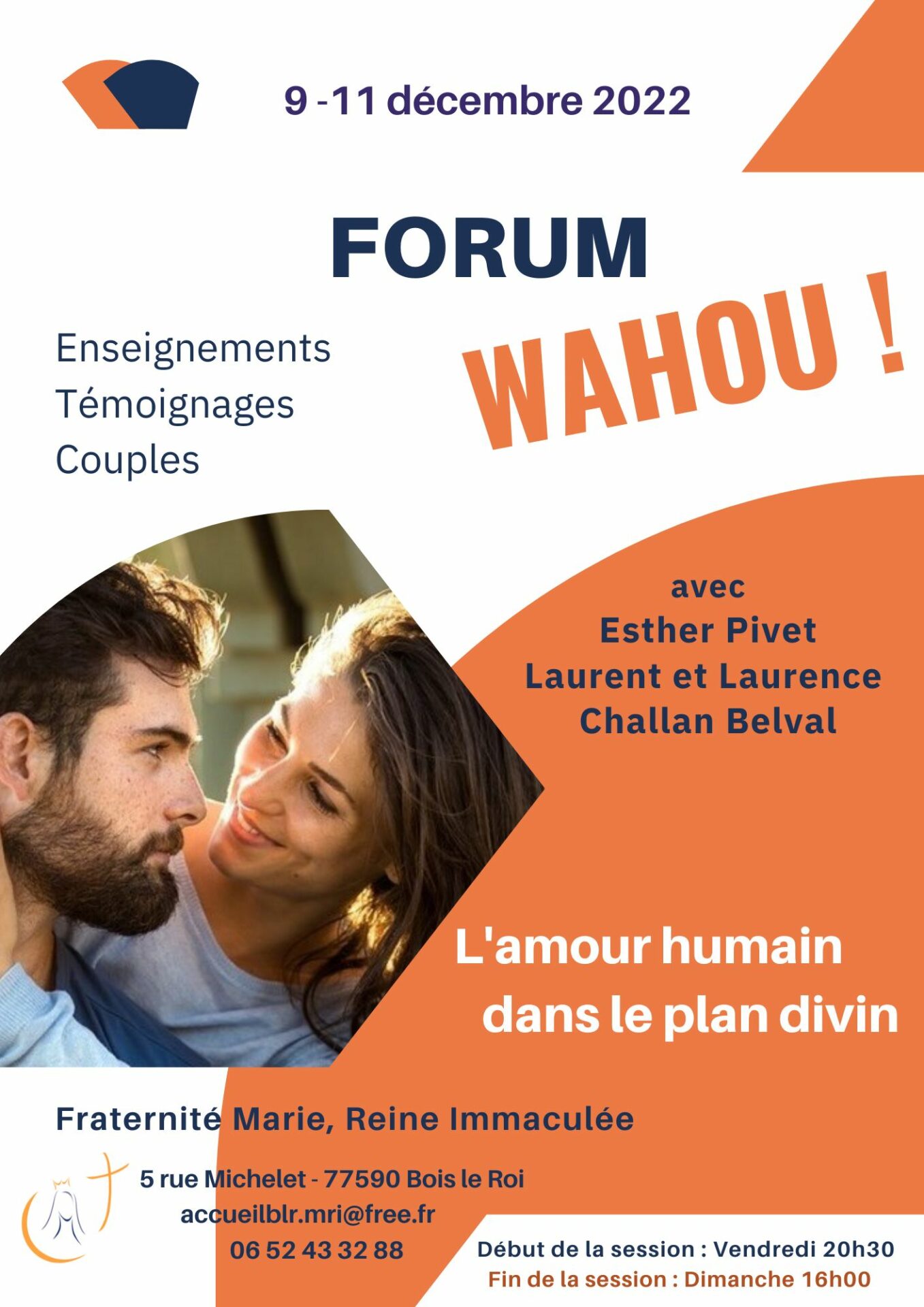 Forum « WAHOU » – L’amour humain dans le plan divin