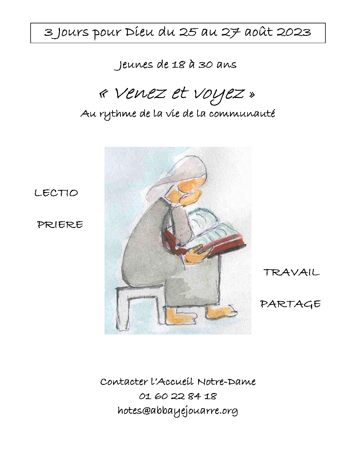affiche pause au monastère