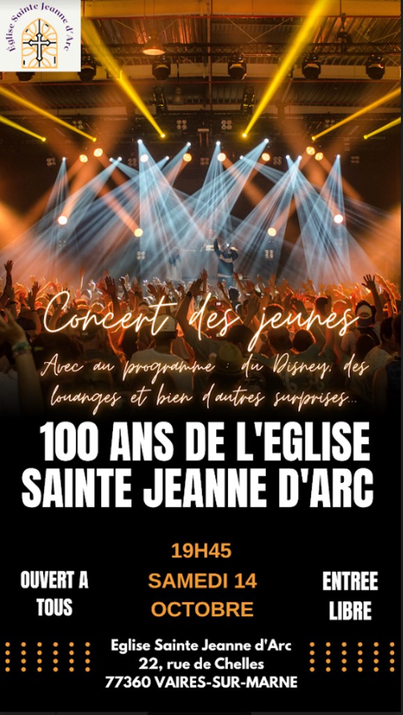 Concert des Jeunes à l’Église Sainte Jeanne d’Arc