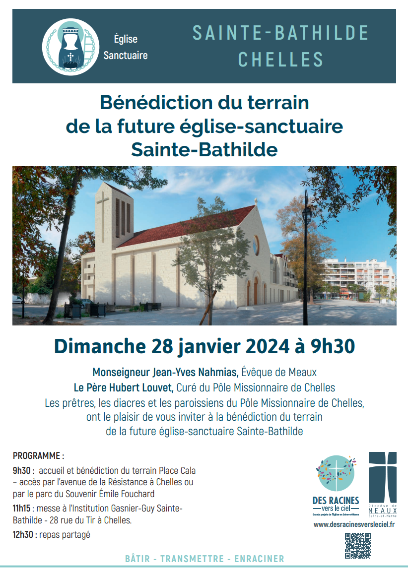 Bénédiction du terrain de Sainte-Bathilde