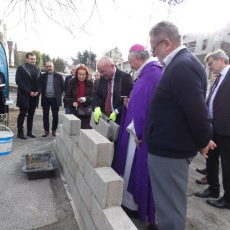 Bénédiction du gymnase primaire – Ensemble scolaire Saint Laurent – La Paix Notre Dame – 15 février 2024