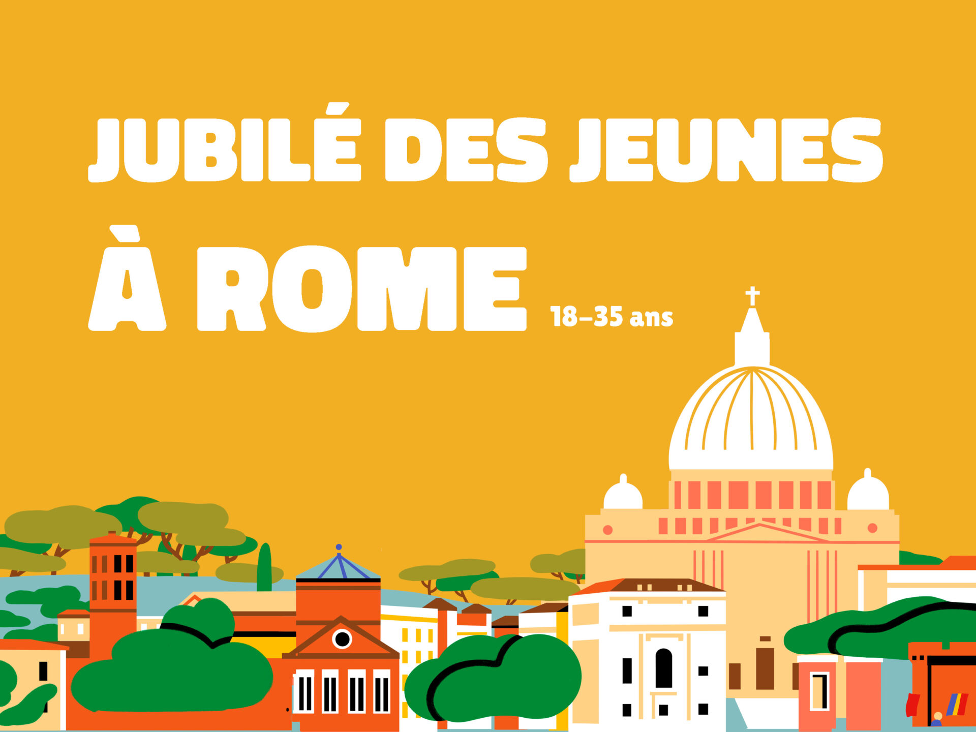 jubilé 2025 Rome bannières