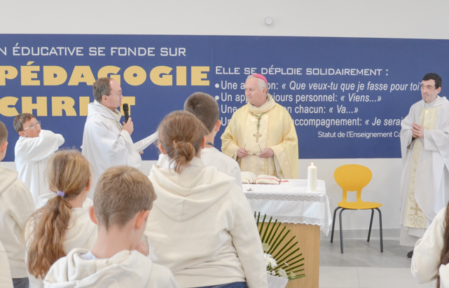Messe de rentrée à l’Institution Saint-Colomban en présence de Mgr Jean-Yves Nahmias